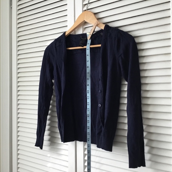 Forever 21 Girls Knit Cardigan with Lace - Picture 5 of 5